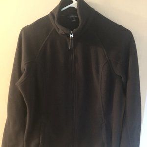 Woman's Lands' End Fleece Zip Up Jacket - Size 10/12